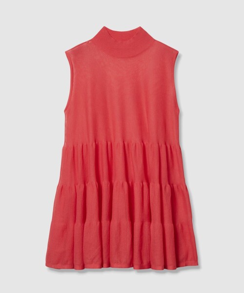 allureville（アルアバイル）の「シアーティアードチュニック（ニット/セーター・レディース・レッド/イエロー/ブラック・2）」の10枚目の写真