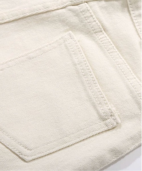 LA POMME petit(ラポミ・プチ)の「Ribbon Denim Short Pants(デニムパンツ・レディース・アイボリー/ブルー・SMALL/LARGE/MEDIUM)」の8枚目の写真