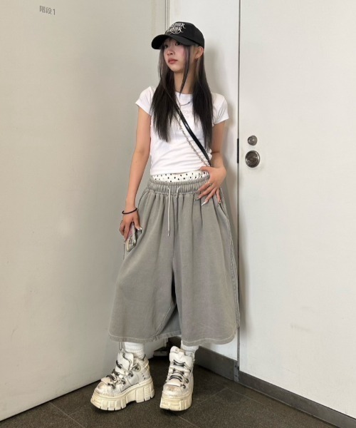 CRANK】LETTERING HOTFIX TOP（Tシャツ/カットソー）｜CRANK