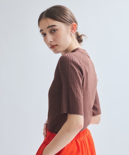ketty(ケティ)の「サラサラシアーラメニットトップス≪手洗い可能≫(ニット/セーター・レディース・ブラック/ブラウン/ライトグレー・M)」の6枚目の写真
