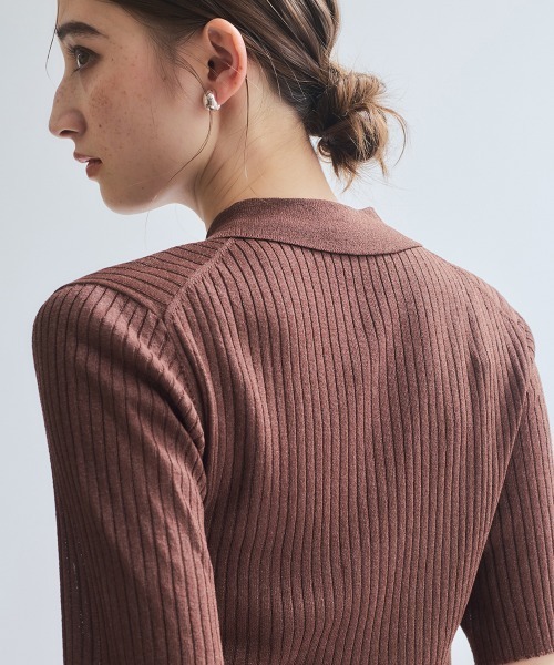 ketty(ケティ)の「サラサラシアーラメニットトップス≪手洗い可能≫(ニット/セーター・レディース・ブラック/ブラウン/ライトグレー・M)」の7枚目の写真