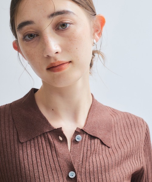 ketty(ケティ)の「サラサラシアーラメニットトップス≪手洗い可能≫(ニット/セーター・レディース・ブラック/ブラウン/ライトグレー・M)」の8枚目の写真