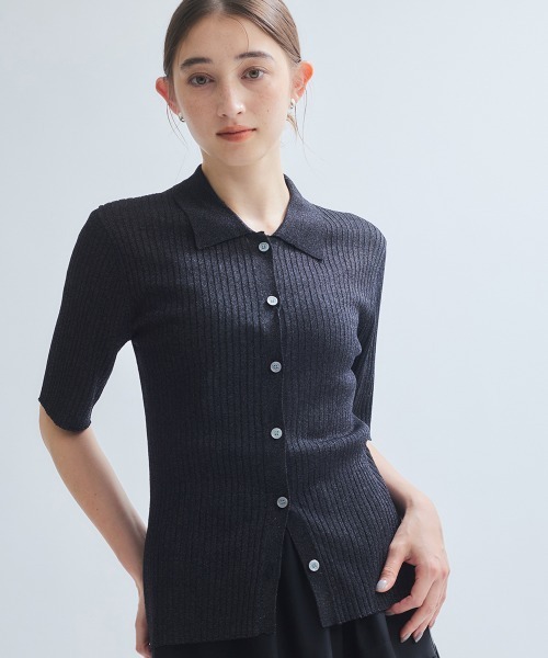 ketty(ケティ)の「サラサラシアーラメニットトップス≪手洗い可能≫(ニット/セーター・レディース・ブラック/ブラウン/ライトグレー・M)」の12枚目の写真