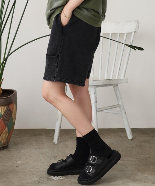 ROOPTOKYO（ループトウキョウ）の「フリンジデザイン スウェットハーフパンツ（スウェットパンツ・メンズ・ブラウン/ブラック・L/M）」の4枚目の写真