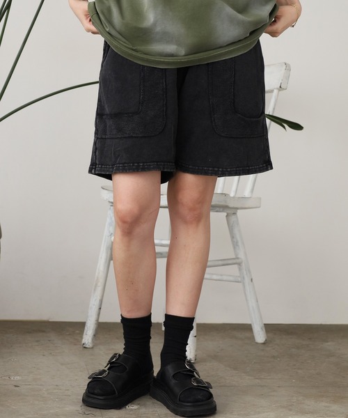 ROOPTOKYO（ループトウキョウ）の「フリンジデザイン スウェットハーフパンツ（スウェットパンツ・メンズ・ブラウン/ブラック・L/M）」の5枚目の写真