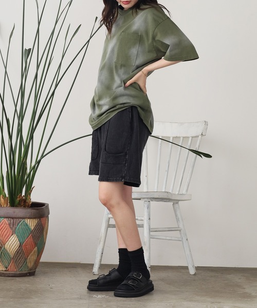 ROOPTOKYO（ループトウキョウ）の「フリンジデザイン スウェットハーフパンツ（スウェットパンツ・メンズ・ブラウン/ブラック・L/M）」の6枚目の写真