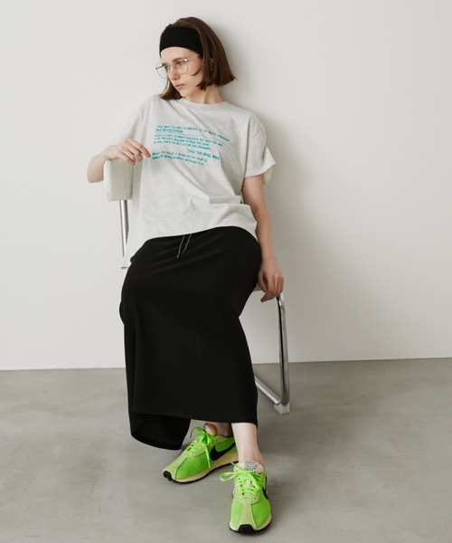 Auntie Rosa Holiday(アンティローザホリデー)の「ストレッチイージースカート(スカート・レディース・グレー/ネイビー/ブラック・FREE)」の8枚目の写真