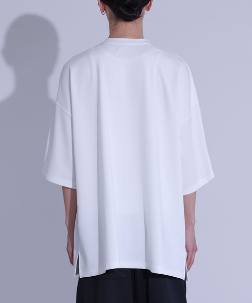 MDR(エムディアール)の「ポンチ配色切替ビッグTシャツ(Tシャツ/カットソー・メンズ・ブラック/オフホワイト・L/M)」の11枚目の写真