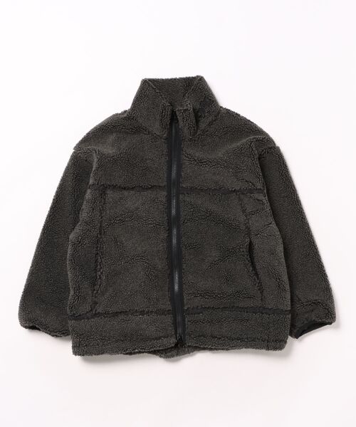 GROOVY COLORS(グルービーカラーズ)の「Boa Jacket(その他アウター・キッズ・ブラウン・135/145)」の1枚目の写真