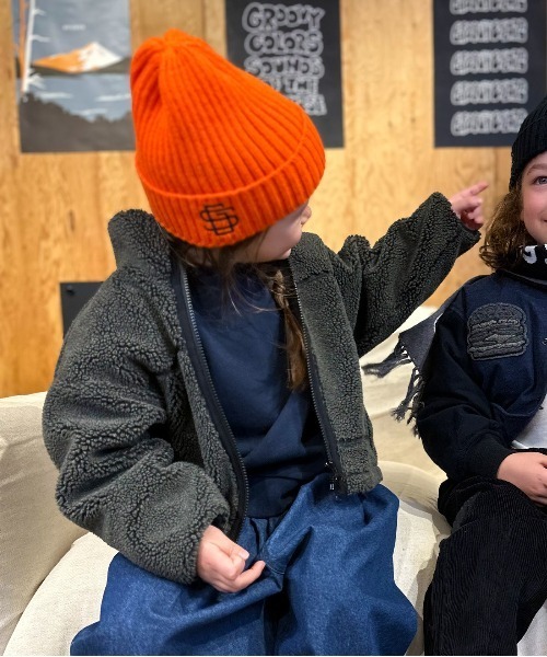 GROOVY COLORS(グルービーカラーズ)の「Boa Jacket(その他アウター・キッズ・ブラウン・135/145)」の3枚目の写真