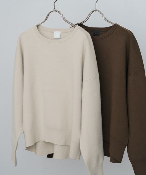 セール】ウォッシャブルPEバルキーヤーンルーズニット（ニット