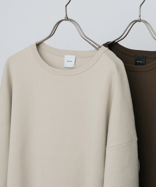 ウォッシャブルPEバルキーヤーンルーズニット（ニット/セーター