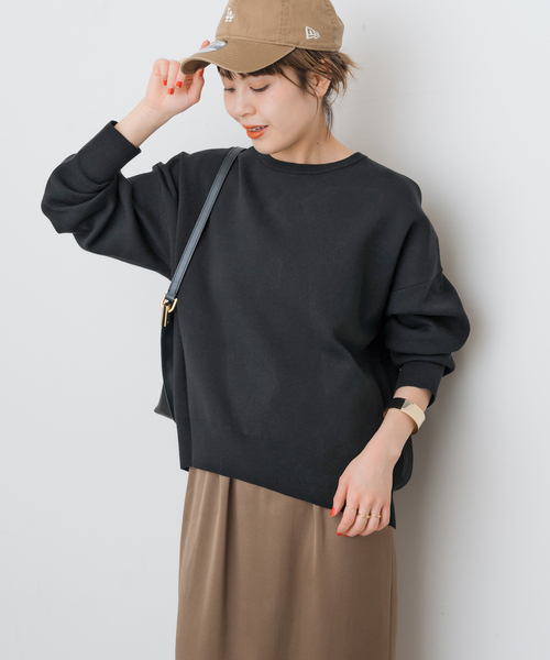 Spick & Span（スピックアンドスパン）の「ウォッシャブルPEバルキーヤーンルーズニット（ニット/セーター・レディース・ブラック/ブラウン系その他/ブルー系その他/ベージュ系その他・FREE）」の13枚目の写真