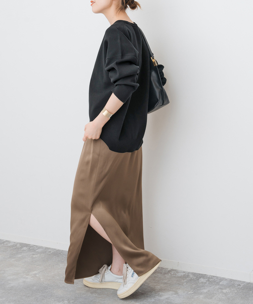 Spick & Span（スピックアンドスパン）の「ウォッシャブルPEバルキーヤーンルーズニット（ニット/セーター・レディース・ブラック/ブラウン系その他/ブルー系その他/ベージュ系その他・FREE）」の15枚目の写真