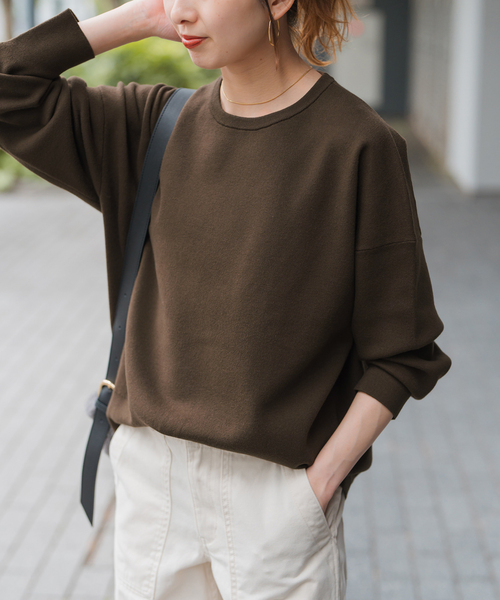 Spick & Span（スピックアンドスパン）の「ウォッシャブルPEバルキーヤーンルーズニット（ニット/セーター・レディース・ブラック/ブラウン系その他/ブルー系その他/ベージュ系その他・FREE）」の18枚目の写真