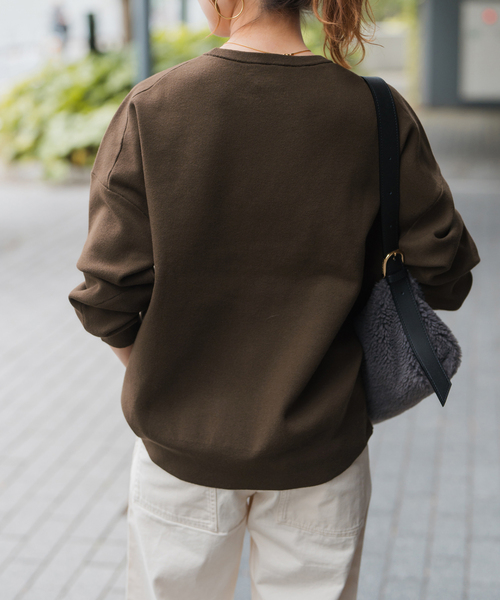 Spick & Span（スピックアンドスパン）の「ウォッシャブルPEバルキーヤーンルーズニット（ニット/セーター・レディース・ブラック/ブラウン系その他/ブルー系その他/ベージュ系その他・FREE）」の19枚目の写真