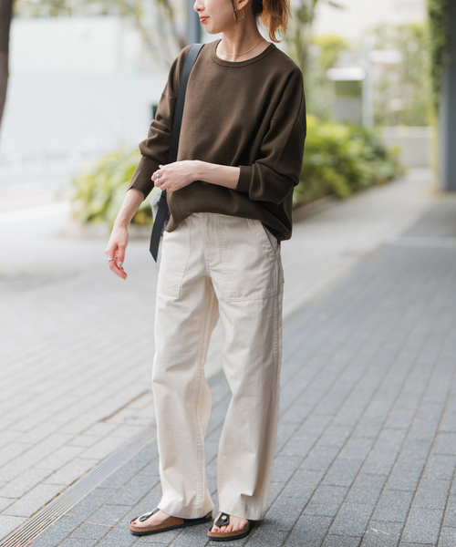 Spick & Span（スピックアンドスパン）の「ウォッシャブルPEバルキーヤーンルーズニット（ニット/セーター・レディース・ブラック/ブラウン系その他/ブルー系その他/ベージュ系その他・FREE）」の20枚目の写真