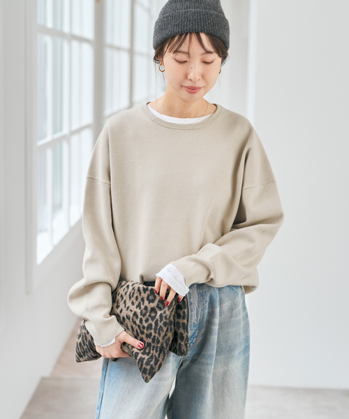 Spick & Span（スピックアンドスパン）の「ウォッシャブルPEバルキーヤーンルーズニット（ニット/セーター・レディース・ブラック/ブラウン系その他/ブルー系その他/ベージュ系その他・FREE）」の22枚目の写真