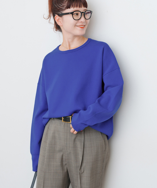 ウォッシャブルPEバルキーヤーンルーズニット（ニット/セーター