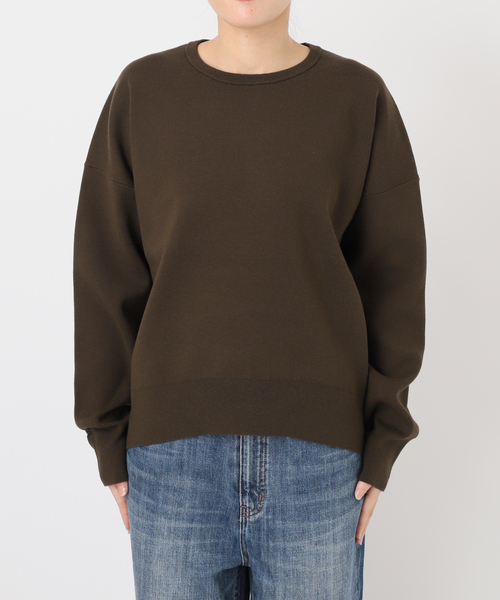 ウォッシャブルPEバルキーヤーンルーズニット（ニット/セーター