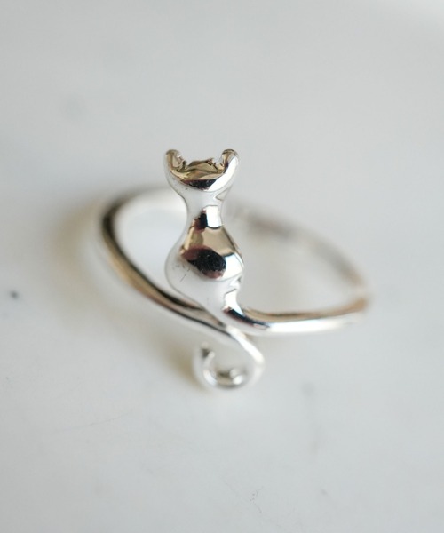 Port / ポート 】 にゃんこ デザイン リング / ねこ 指輪