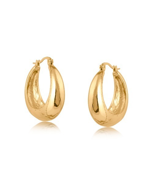 big metal london(ビッグメタルロンドン)の「【金属アレルギー対応】フープピアス SOPHIA ORAGANIC SHAPE HOOP(ピアス(両耳用)・レディース・ゴールド・FREE)」の1枚目の写真