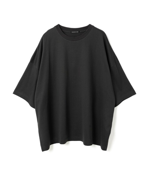 mizuiroind(ミズイロインド)の「mizuiro ind クルーネックワイドチュニック(ワンピース・レディース・オフホワイト/ワインレッド/グリーン/ダークブラウン/ブラック/チャコールグレー・FREE)」の2枚目の写真