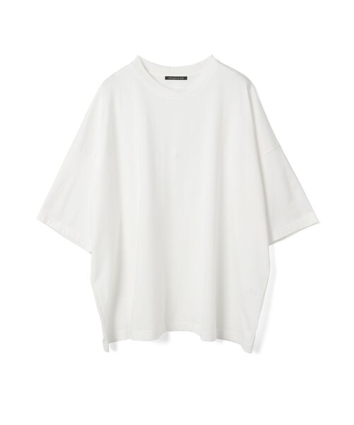 mizuiroind(ミズイロインド)の「mizuiro ind クルーネックワイドチュニック(ワンピース・レディース・オフホワイト/ワインレッド/グリーン/ダークブラウン/ブラック/チャコールグレー・FREE)」の7枚目の写真