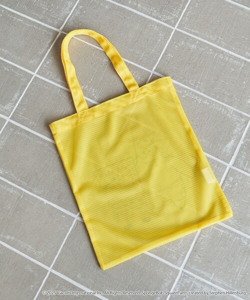 coen（コーエン）の「【SpongeBob / スポンジ・ボブ 別注】メッシュトートバッグ（トートバッグ・レディース・イエロー/コバルトブルー・FREE）」の7枚目の写真