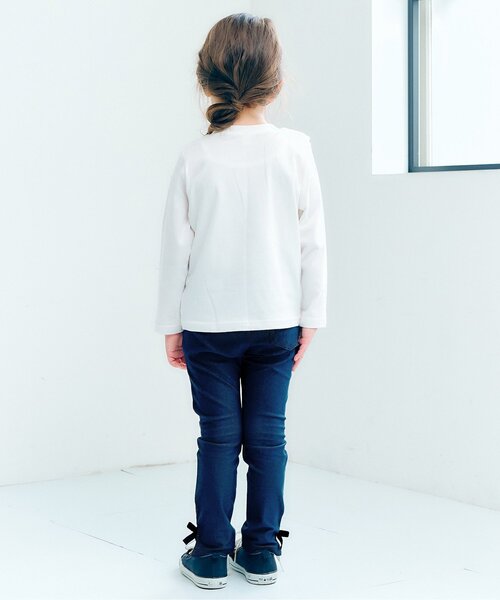 apres les cours(アプレレクール)の「裾リボン/7days Style pants(その他パンツ・キッズ・ネイビー/アイボリー/ブラック・110/100/90/80/130/120)」の11枚目の写真