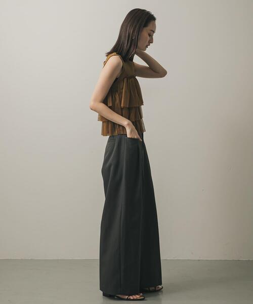 SENSE OF PLACE by URBAN RESEARCH（センスオブプレイスバイアーバンリサーチ）の「タックポケットワイドスラックス（その他パンツ・レディース・チャコールグレー/モカ・SMALL/MEDIUM）」の12枚目の写真