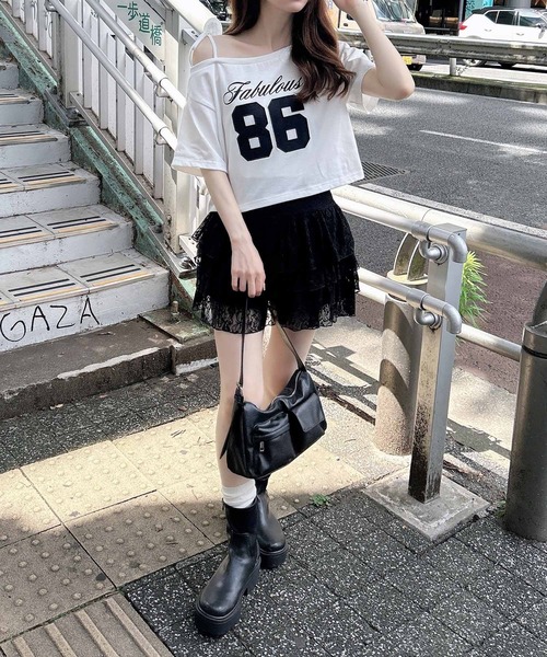 【Cygne】リボンオフショットトップス_0サイズ 614cadb1a6a831af9792fba29e6517