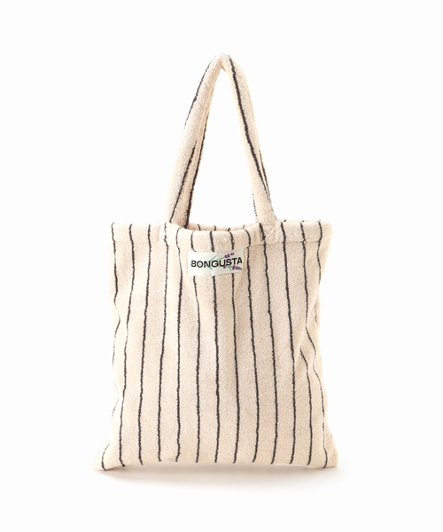 BONGUSTA（ボングスタ）の「《WEB限定追加》【BONGUSTA/ボングスタ】NARAM STRIPED トートバッグ（トートバッグ・レディース・アイボリー・FREE）」の4枚目の写真