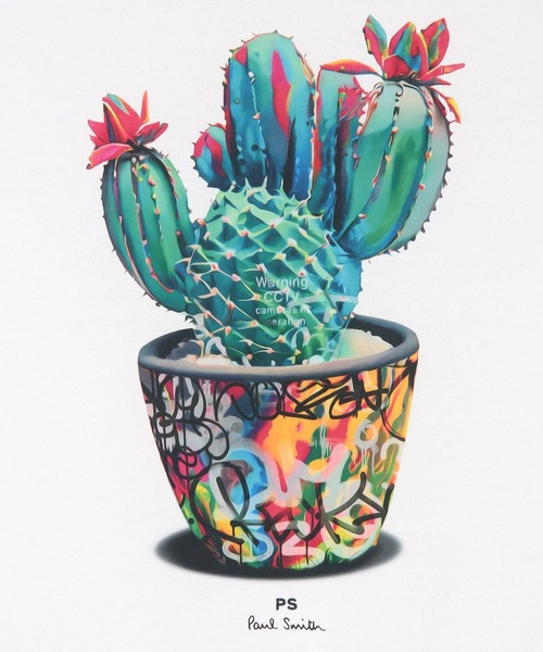 PS Paul Smith（ピーエスポールスミス）の「“Cacutus” 半袖Tシャツ【252558 011R】（Tシャツ/カットソー・メンズ・ブラック/オレンジ/カーキ/ホワイト・X-LARGE/LARGE/MEDIUM/SMALL）」の6枚目の写真