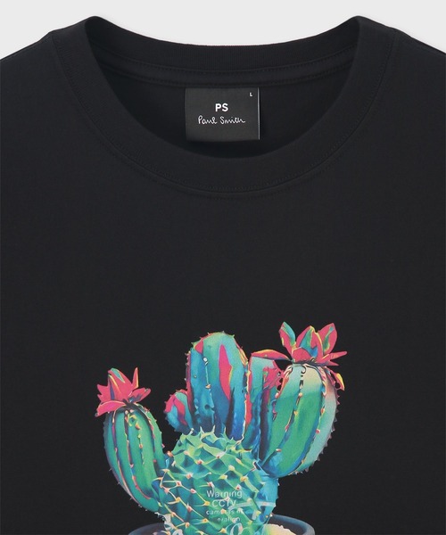 PS Paul Smith（ピーエスポールスミス）の「“Cacutus” 半袖Tシャツ【252558 011R】（Tシャツ/カットソー・メンズ・ブラック/オレンジ/カーキ/ホワイト・X-LARGE/LARGE/MEDIUM/SMALL）」の7枚目の写真