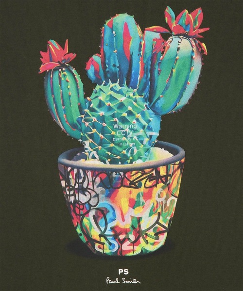 PS Paul Smith（ピーエスポールスミス）の「“Cacutus” 半袖Tシャツ【252558 011R】（Tシャツ/カットソー・メンズ・ブラック/オレンジ/カーキ/ホワイト・X-LARGE/LARGE/MEDIUM/SMALL）」の10枚目の写真