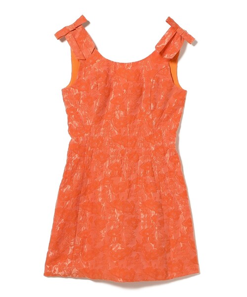 Sister Jane（シスタージェーン）の「sister jane / Neroli Bow Jacquard mini Dress（ワンピース・レディース・オレンジ・SMALL）」の2枚目の写真