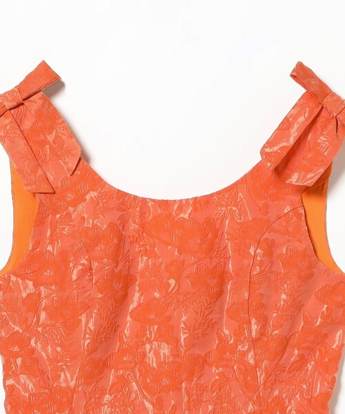 Sister Jane（シスタージェーン）の「sister jane / Neroli Bow Jacquard mini Dress（ワンピース・レディース・オレンジ・SMALL）」の3枚目の写真
