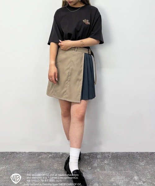 NICOLE CLUB(ニコル クラブ)の「OZ リンガーバックプリントTシャツ(Tシャツ/カットソー・レディース・サックスブルー/オフホワイト/チャコール・FREE)」の17枚目の写真