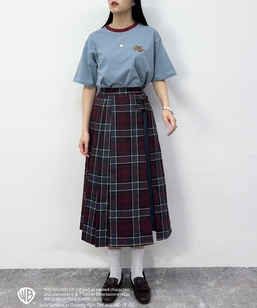 NICOLE CLUB(ニコル クラブ)の「OZ リンガーバックプリントTシャツ(Tシャツ/カットソー・レディース・サックスブルー/オフホワイト/チャコール・FREE)」の21枚目の写真