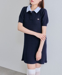 OLIVE des OLIVE | 2枚衿ポロワンピ(ワンピース)