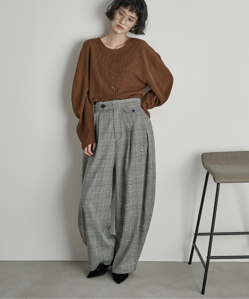 セール】ベルトレスバレルコクーンパンツ（スラックス）｜THE YOn