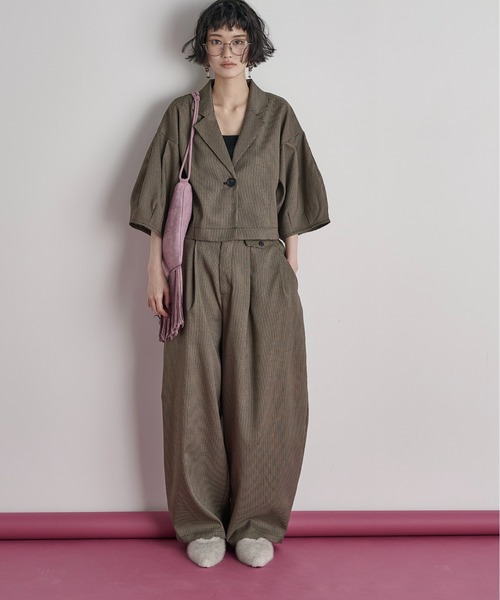 ベルトレスバレルコクーンパンツ（スラックス）｜THE YOn（ザヨン）の