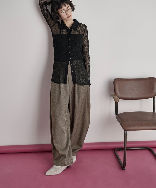 超希少激レア　grenadeグレネードmgoonマグーン パンツＸＬ セール】ベルトレスバレルコクーンパンツ（スラックス）｜THE YOn