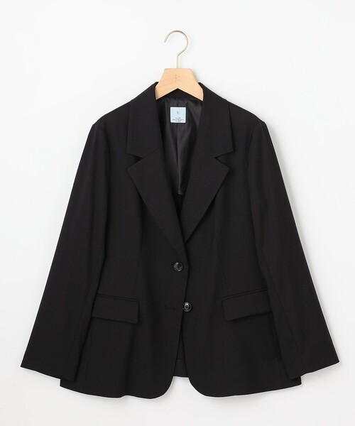 組曲（クミキョク）の「ハンサムツイル ジャケット（テーラードジャケット・レディース・グレー系/ブラック系/ベージュ系・S2）」の8枚目の写真