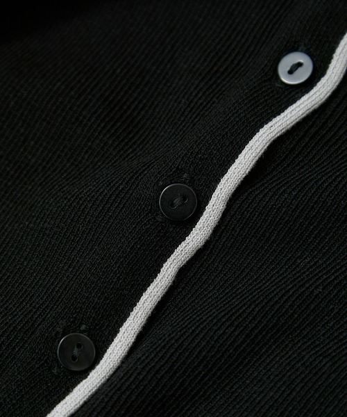 VIS(ビス)の「【WEB/一部店舗限定】配色メローバイカラーカーディガン(カーディガン/ボレロ・レディース・ベージュ/ダークブラウン/ブラック/グレー・FREE)」の12枚目の写真