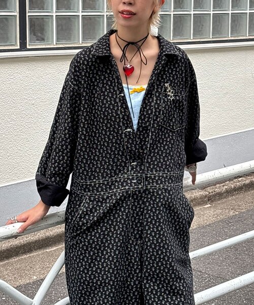 セール】【HELLO.SANFRANCISCO/ハローサンフランシスコ】花柄裾フリル