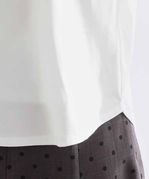 grove(グローブ)の「【UVカット】ロゴアソートベーシックロンT(Tシャツ/カットソー・レディース・ダークグレー/ホワイト系3/ネイビー系/オフホワイト・02/03/01/04/05)」の8枚目の写真