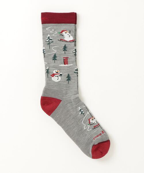 DARN TOUGH VERMONT（ダーンタフバーモント）の「【MADE IN USA】 DARN TOUGH ダーンタフ Ms 6124 スレッドヘッドホリデークルーライトクッション（ソックス/靴下・メンズ・グレー・MEDIUM/LARGE）」の5枚目の写真