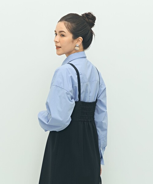 NOLLEY’S（ノーリーズ）の「ウォッシャブルウール調ストレッチキャミワンピース（ワンピース・レディース・ベージュ/ブラウン/ネイビー・38/36）」の18枚目の写真